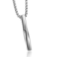 Collier géométrique torsadé en alliage, style simple et tendance, accessoires punk