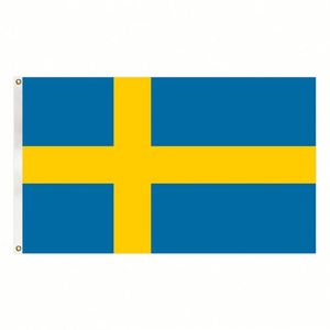 3x5FT Polyester Cheap Price Sweden Country <b>Flag</b> and National <b>Flag</b> With Two Grommets - Product Image 1