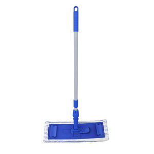 Vadrouille en tissu sur mesure avec poignée télescopique et plaque pliante Opération facile pour le nettoyage ménager des paresseux - Product Image 1