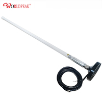 Antenne omnidirectionnelle 5.8dBi 6 dBi 8 dBi 10 dBi 12dBi 15dBi 868 MHz Lora extérieure en FRP avec ventouse