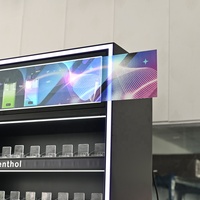 Étagère de présentation de tabac personnalisée APEX, système d'alimentation par poussée, boîte lumineuse LED remplaçable, étagères pour magasin de tabac