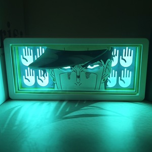 5 Styles de Lampes Boîte à Ombres en Papier Découpé <span class=keywords><strong>JoJo</strong></span>'s Bizarre Adventure Kujo Jotaro, Lumière Nocturne à Changement de Couleur, Série d'Anime Cartoon - Product Image 4