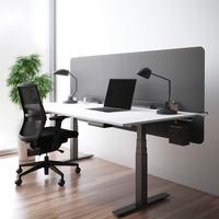 Écran de confidentialité de bureau moderne en feutre PET séparateur de bureau en tissu insonorisant acoustique séparateur insonorisé pour hôpital scolaire