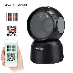 1D 2D Desktop Barcode Scanner Omnidirectional For POS PC Supermarket Library Retail Platform Qrcode Scanner