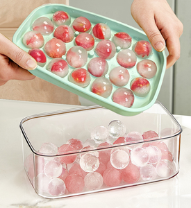 Biểu Tượng Tùy Chỉnh In 22Mm Hình Cầu Thực Phẩm Cấp <span class=keywords><strong>Silicone</strong></span> <span class=keywords><strong>Ice</strong></span> Ball Khuôn Thân Thiện Với Môi Tái Sử Dụng Hộp Lưu Trữ Với Các Tính NĂNG An Toàn - Product Image 5