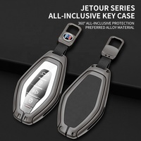 Pour les ventes directes universelles Prix raisonnable Jetour Couverture de clé de voiture en cuir en alliage de zinc