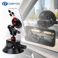 Soporte Magnético para Teléfono con Ventosa de Gran Sujeción, Soporte Magnético para Coche, para Ventana y Parabrisas, para Todos los Teléfonos Inteligentes