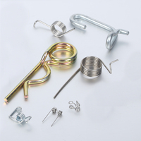 Ressort de compression en acier au carbone à fil plat réglable, petit crochet en spirale, personnalisé, pour quincaillerie de porte de garage - Fabricant Heli Spring