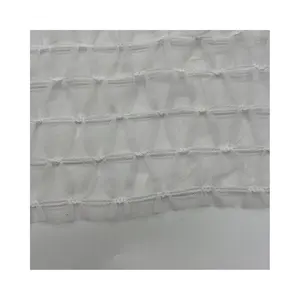 Textile orné de produits d'usine Tissu brodé en maille 100% polyester très doux