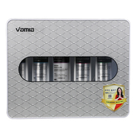 Vamia Équipement de purification d'eau domestique pratique à 5 niveaux Purificateur de filtre à eau de cuisine