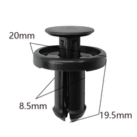 Clips de fixation en nylon à expansion par compression pour carrosserie, accessoires de remplacement pour Toyota (pour marchepieds et garnitures intérieures)
