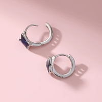 FY-EK506 2025 Bestsellers Boucles d'oreilles en argent 925 design papillon haut de gamme avec niche incrustée de zircon pour femme