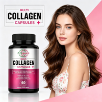 Collagène en poudre végétalienne japonaise, capsules de collagène, gommes de biotine et kératine pour la peau, marque privée, 99% collagène