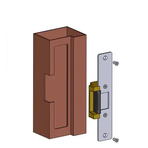 Kunci Pintu Elektrik Strike, Sistem Kontrol Akses, Gagal Aman Pintu Stainless 12V DC Fail-Safe Tanpa Kunci Baru