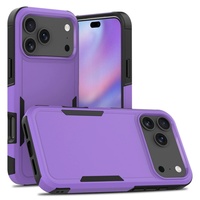 Coques de téléphone portable antichoc en TPU et PC à prix d'usine pour Android et iPhone 16 Pro Max 14 12 13 17 Pro