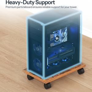 Support de PC mobile ventilé, support de tour d'ordinateur, support de tour avec <span class=keywords><strong>roulettes</strong></span>, support de CPU sous le bureau, convient à la plupart des tours d'ordinateur - Product Image 4