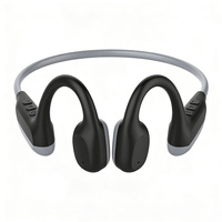 Casque sans fil à conduction osseuse, mémoire 32 Go, longue autonomie, LED pour écouter de la musique, natation, étanche IPX-8