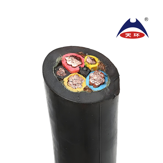 Tianhuan MZ-0.3/0.5kv 2.5~4mm2 Copper Conductor Rubber-Insulated Coal Mine Electric Drill Cable 500m MT/T 818.8-2009 Standard