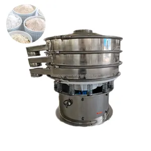 food grade Vibro Separator Rotary Vibrating Screen for coconut products coconut flour coconut water banana flour