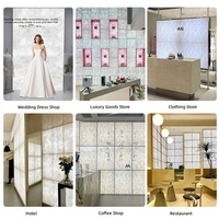 Boîte à lumière texturée rétroéclairée par LED en papier DuPont, logo personnalisé imprimé UV, panneau mural pour magasin de détail, cadre en aluminium décoratif