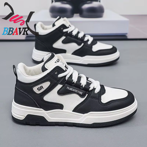 Zapatos Deportivos de Hombre con Caña Alta, Ligeros, Casuales, Resistentes al Desgaste, con Suela Gruesa y Forro de Malla Transpirable para Primavera, Verano y Otoño - Product Image 2