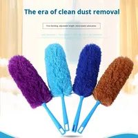 Duster à plumes pour l'élimination de la poussière domestique, extensible, allongé, pour nettoyer les ventilateurs de plafond et les toiles d'araignées, outil de nettoyage indispensable