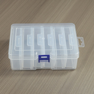 Fishing Tackle Box 6 Compartment Plastic Storage Case With Detachable Trays Portable Organizing Container For Gear And - Product Image 4