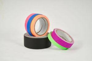 Warna-warni UV Neon Neon cahaya hitam bercahaya merekat sendiri kertas kain katun Gaffer lakban untuk pesta tanda pita - Product Image 5