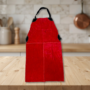 Delantal de Terciopelo Rojo con Bolsillos, Estilo Clásico y Duradero para Uso Diario en la Cocina - Product Image 4