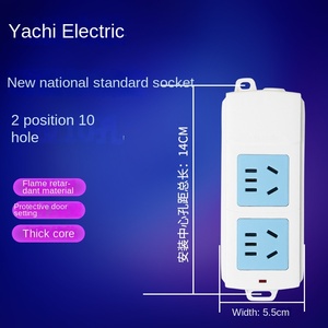 Đồng nguyên chất không Dây kéo bảng Cáp ổ cắm dài Dòng 3 mở rộng Hàng cắm 10A Đánh giá hiện tại hộ gia đình cắm bảng dây 5m - Product Image 6