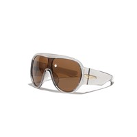 Kacamata Hitam Futuristik Y2K Unisex Oversized UV400 untuk Bersepeda dan Aktivitas Luar Ruangan - Desain Trendi dan Bergaya