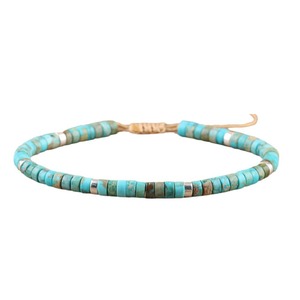 Pulsera Unisex <span class=keywords><strong>de</strong></span> Piedra Imperial Natural con Cuentas Espaciadoras, Cristales Tejidos y Diamantes <span class=keywords><strong>de</strong></span> Imitación, Exquisita, Moderna, Ajustable, para Regalo - Product Image 5