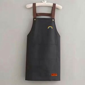 Hot Sale Waterproof Unisex Comfortable Cross Strap Kitchen Cooking Pvc Printing Apron Logo - Product Image 5