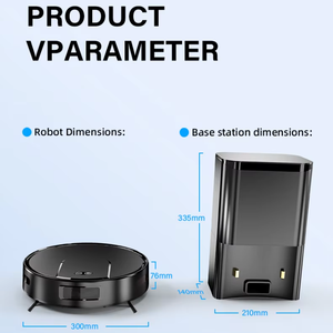 OEM V2G-SJ <b>Auto</b> Sweeping Mopping Robot Vacuum Cleaner Wet Dry Gyro Navigation Tuya Smart Control Hotel Use HEPA Filter 3500PA - Product Image 6