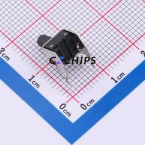 TC-6615-9.5-260-0.7 Tactile Switch Through hole,7.5x6mm Switch Single Pole Single Throw Round Button 2.6N Right Angle Insert - Product Image 2