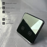 Interruptor de Panel Táctil Inteligente de 4 Canales ZigBee 3.0, UE/Reino Unido, 220V, Control Inalámbrico por Aplicación, con Temporizador de Luz, Control Remoto, 10A