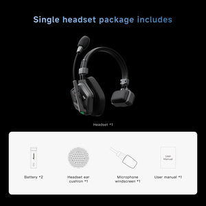 Auriculares Inalámbricos con Intercomunicador Accsoon CoMo II, Full-Duplex, 1.9GHZ, Alcance de 400m, Cancelación de Ruido ENC AI, Más de 10 Horas de Duración para Equipos de Cine y Grabación de Películas - Product Image 3