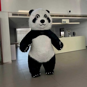 QUTENG Costumi Gonfiabili <span class=keywords><strong>XL</strong></span> da Mascotte <span class=keywords><strong>Panda</strong></span> e Orso Polare in Peluche da 2m per Adulti Unisex, per Feste di Halloween e Passeggiate - Product Image 5