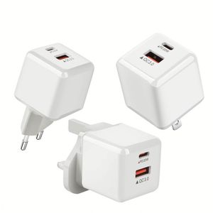 QC3.0 PD 20W Quick Charger A+C Power Adapter Type C Charger <b>Block</b> Travel Portable <b>Charge</b> USB-C Charger for Smart Phones - Product Image 2
