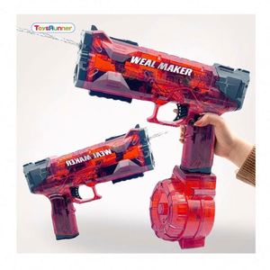 Pistolet à eau électrique en plastique, jouet d'été, lanceur automatique de balles d'eau, grande capacité, pistolet à eau électrique longue portée - Product Image 1