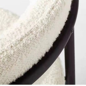 <span class=keywords><strong>Sedia</strong></span> da Pranzo in Acciaio Inossidabile di Lusso Nordico con Imbottitura Morbida Design Semplice e Moderno per Caffè, Soggiorno e Sala da Pranzo - Product Image 4