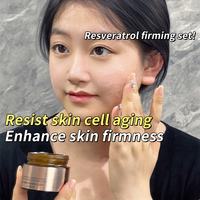 Crème anti-âge raffermissante pour la peau aux polyphénols OEM, antioxydante, avec vitamine NAD et resvératrol, hydratant anti-âge, sérum raffermissant pour le visage, ensemble