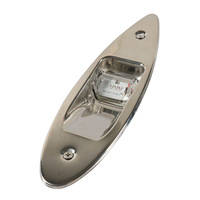 ISURE Nouveau matériau en acier inoxydable Feu de navigation LED pour bateau marin Feu indicateur rouge/vert pour yacht 12V