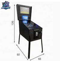 Machine de flipper virtuelle 32 pouces, machine de jeu d'arcade numérique commerciale à monnayeur pour centre de jeux et équipement de divertissement