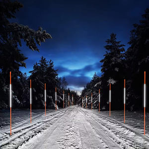 Marqueur de neige en fibre de verre réfléchissant durable Piquets en plastique Frp Marqueur d'allée en fibre de verre - Product Image 5
