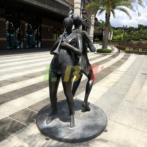 Escultura de Músico de Bronce Libit, Figura Abstracta, Adorno para Paisajes de Plazas y Parques al Aire Libre - Product Image 2
