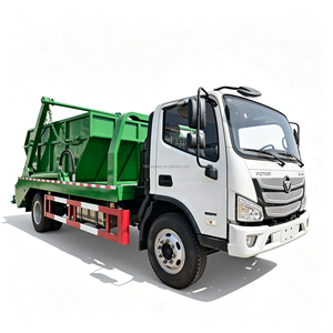 Foton Aumark 4x2 168HP 8cbm 8m3 Skip Loader Garbage Truck Hydraulic <b>Swing</b> Arm Waste Collection Truck with Removable Skip <b>Bin</b> - Product Image 1