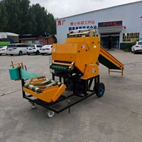 Machine d'emballage de fourrage en fardes, ensileuse de foin, ensileuse de paille, équipement d'emballage sous film pour l'alimentation du bétail
