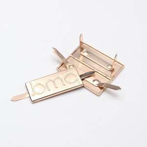 Etiquetas de Metal para Bolsas, Etiquetas con Nombre, Etiquetas para Gorras, Etiqueta de Metal con Logotipo para Bolsa - Product Image 1