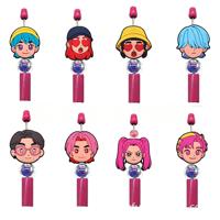 Perles en silicone PVC 3D personnalisées, style Kpop Demon Hunter, pour la fabrication de stylos, bracelets et colliers – Vente en gros